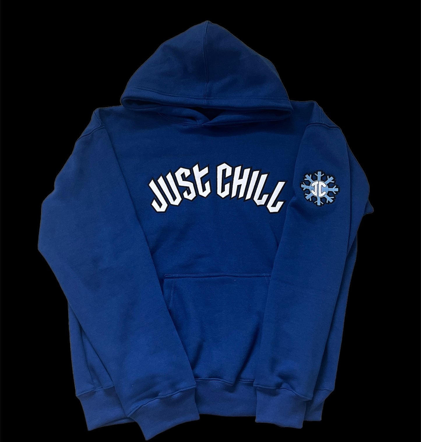 Royal Blue Snowflake Hoodie