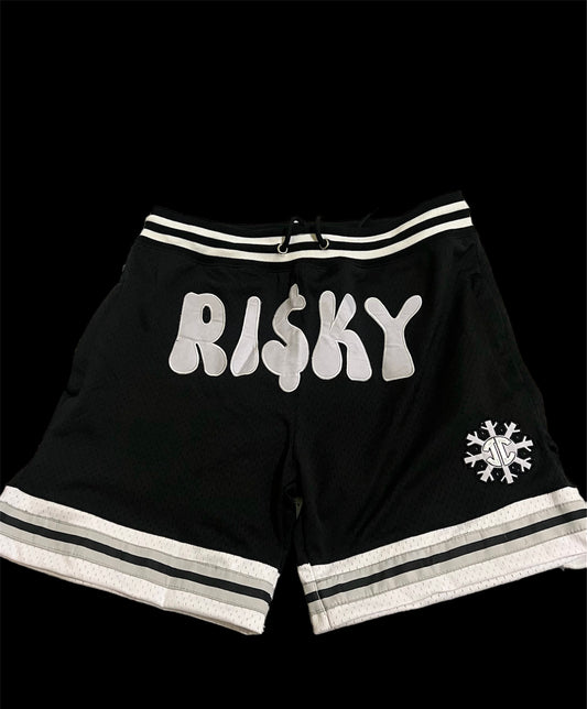 Black “Risky” Mesh Shorts